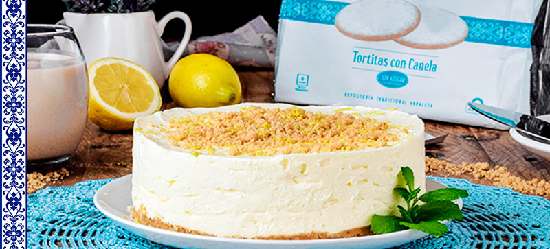 tarta queso de limón sin azúcar